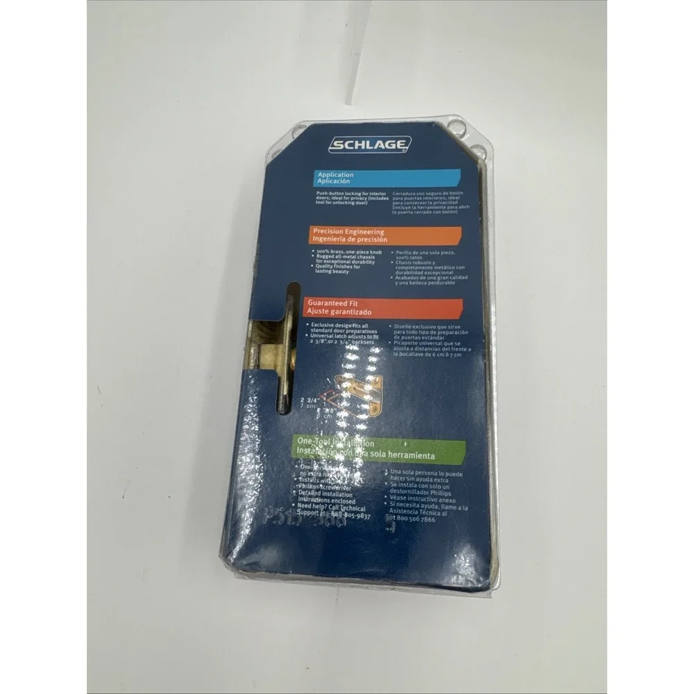 Schlage Privacy Lock for Bed Bathroom Door Knob Satin Nickel Georgian F40VGEO619